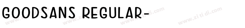 GoodSans Regular字体转换
